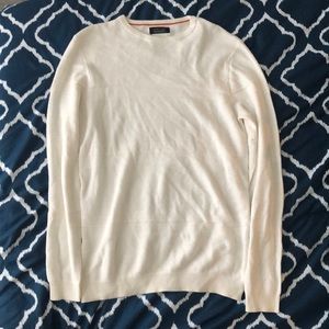 ZARA MAN textured white sweater size M